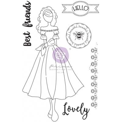 Prima Marketing Julie Nutting Cling Stamps - Doll Stamp Melissa